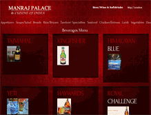 Tablet Screenshot of manrajpalace.com